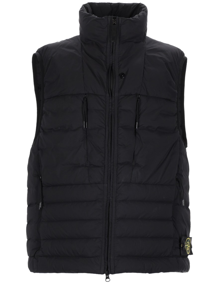 GILET IN PIUMA SEAMLESS TUNNEL IN NYLON