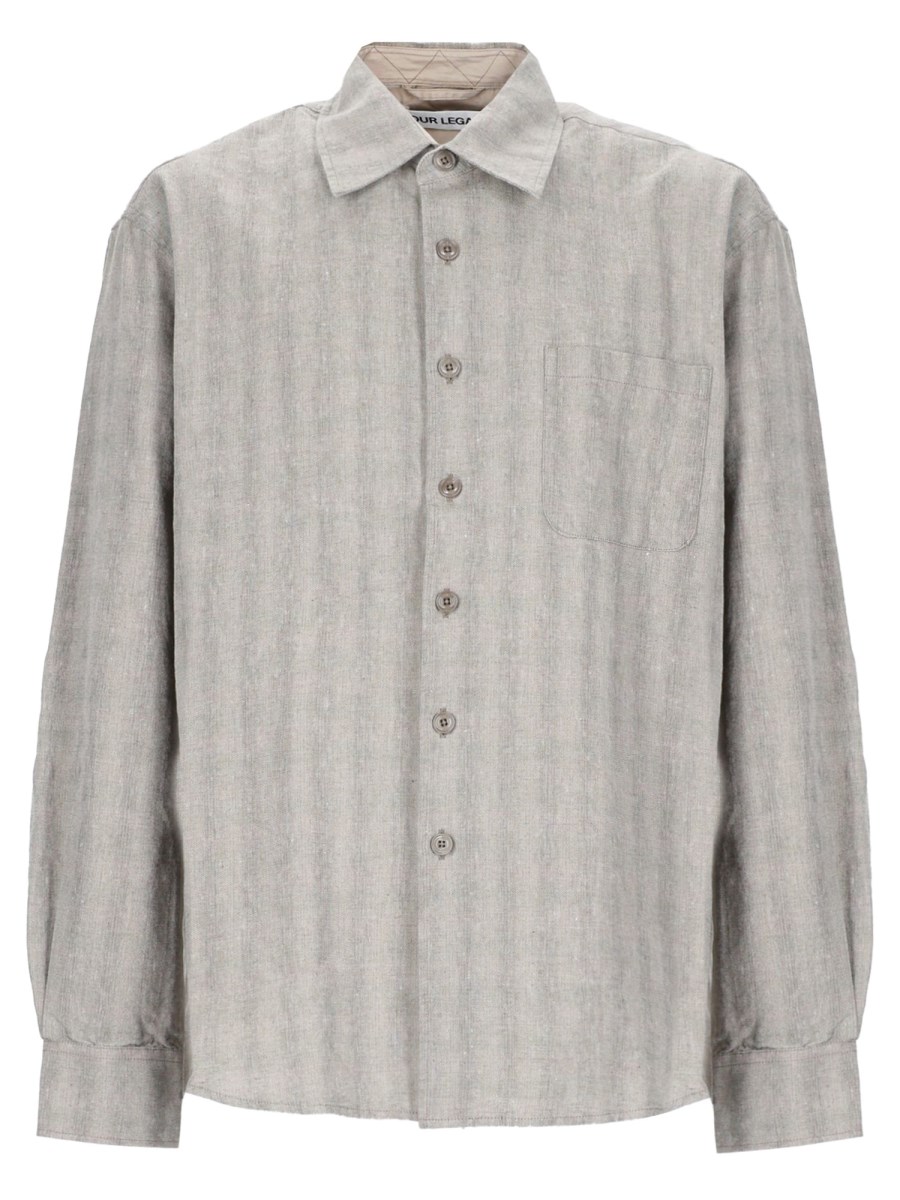 CAMICIA IN COTONE MISTO LINO