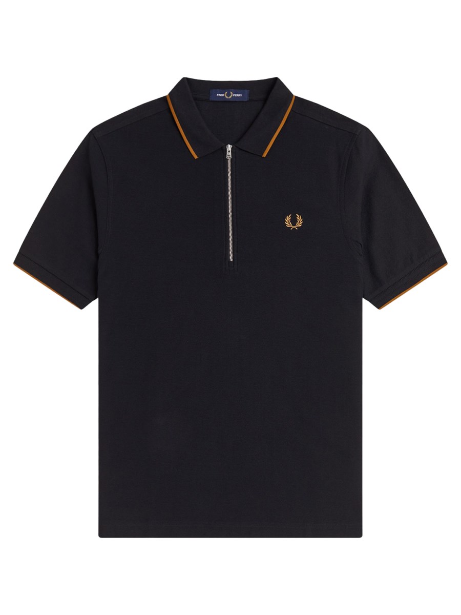 POLO CON ZIP E LOGO
