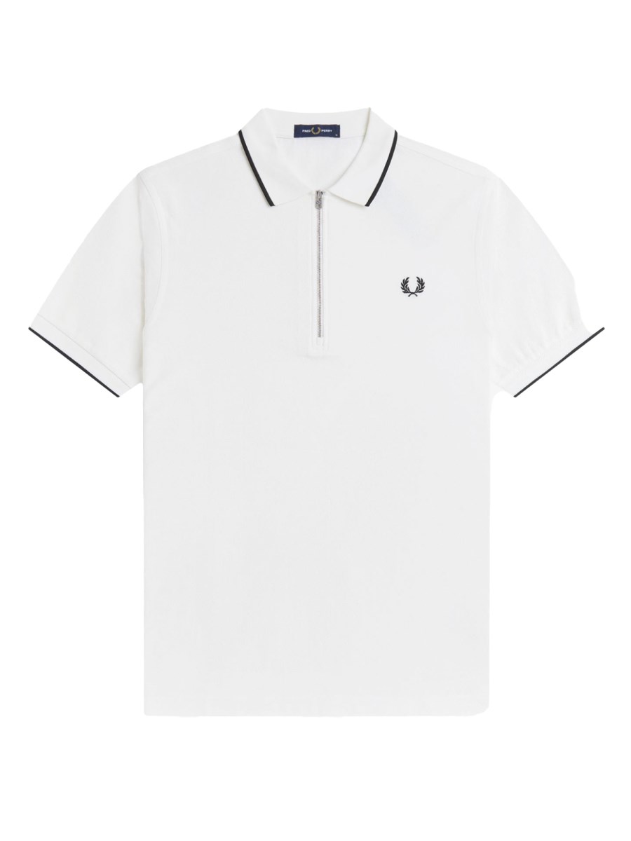 POLO CON ZIP E LOGO