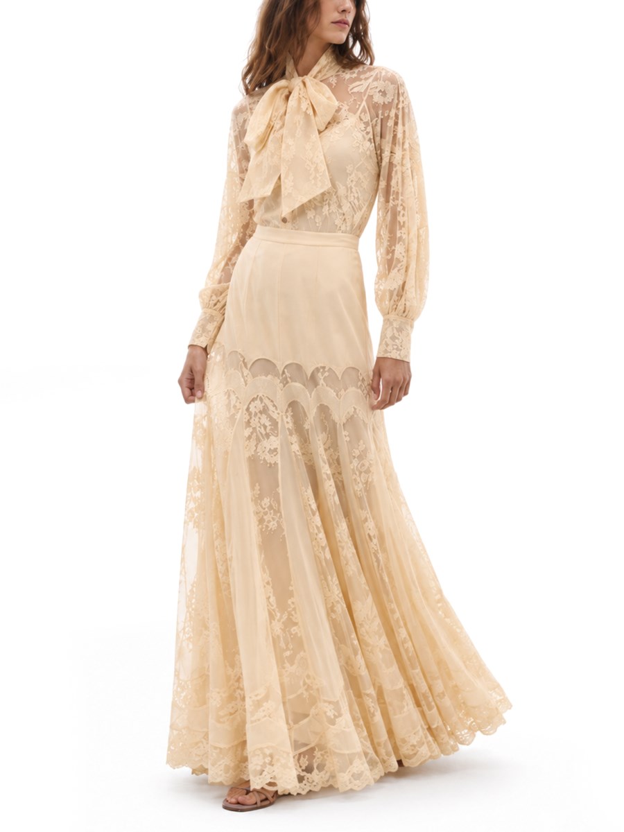 Blusa in Pizzo con Lavallière Valiant