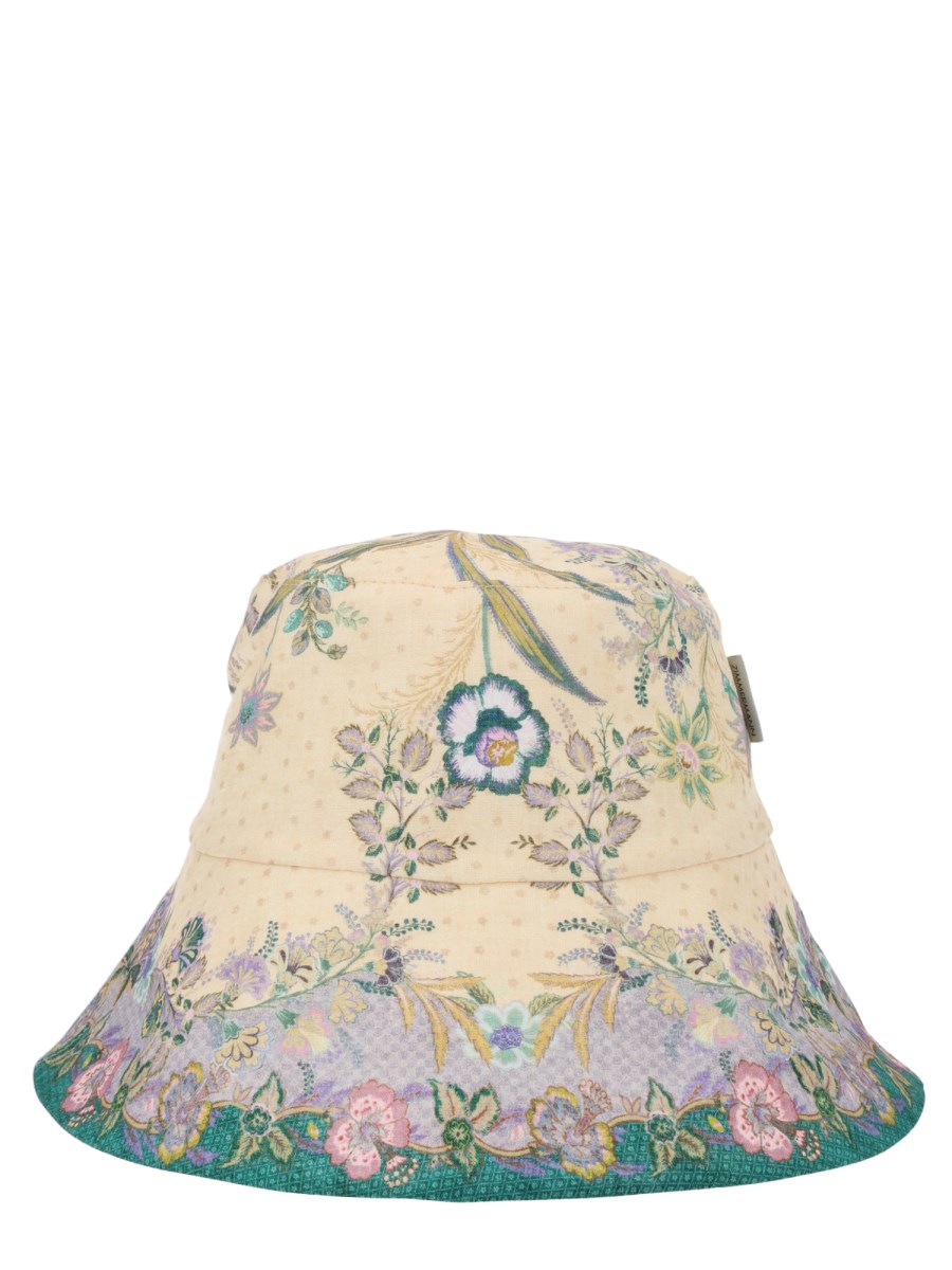 CAPPELLO BUCKET CON TESA LARGA STAMPATO