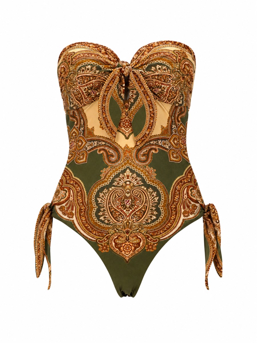 COSTUME INTERO MAHON CON DETTAGLIO FOULARD