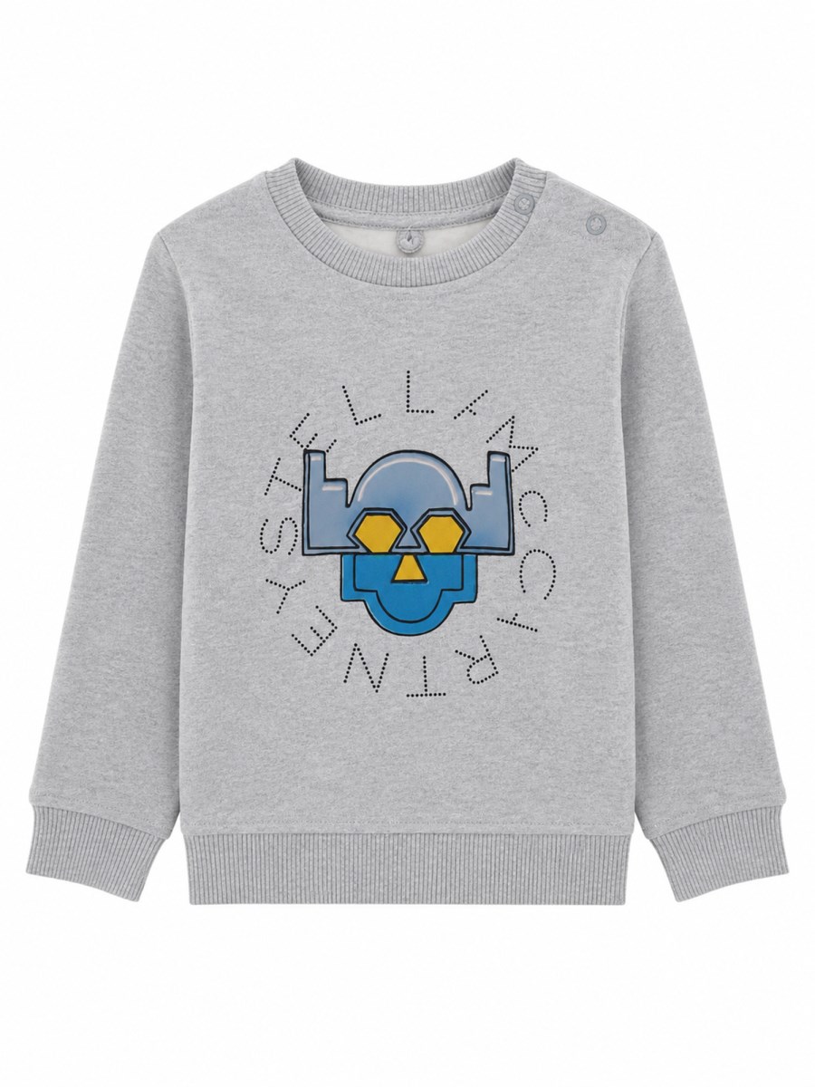 FELPA PER NEONATI CON STAMPA GRAFICA ROBOT