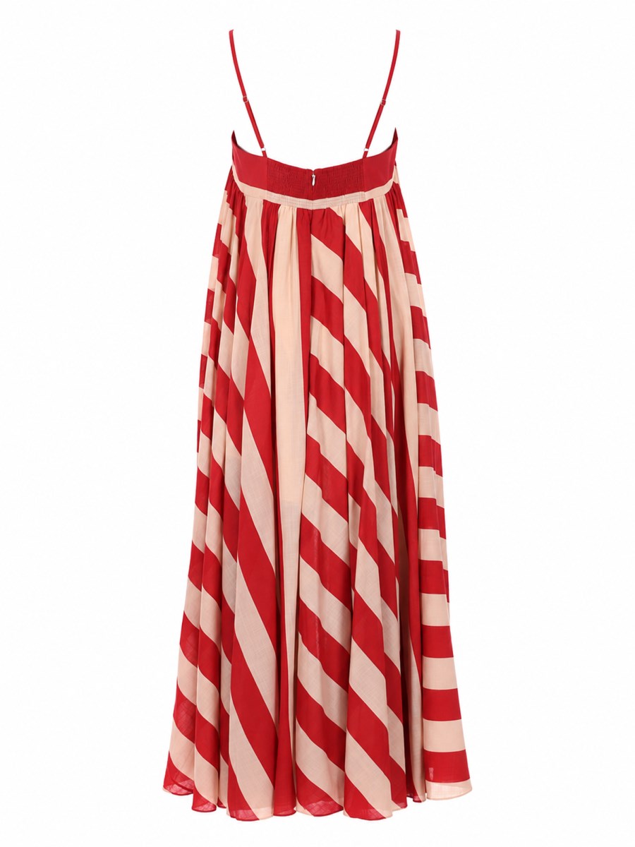 ABITO MAXI A RIGHE ROSELIGHT