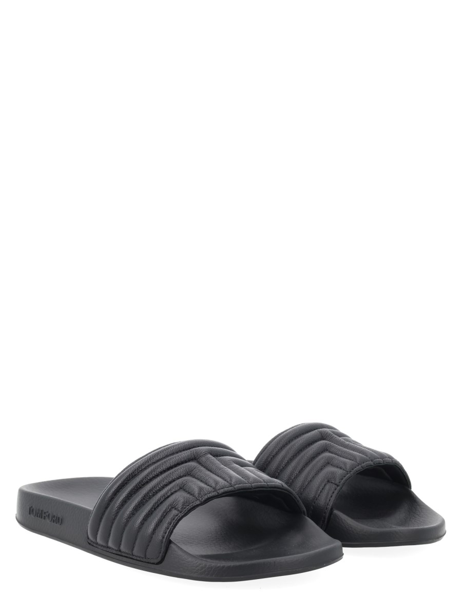 SANDALO SLIPPER IN PELLE