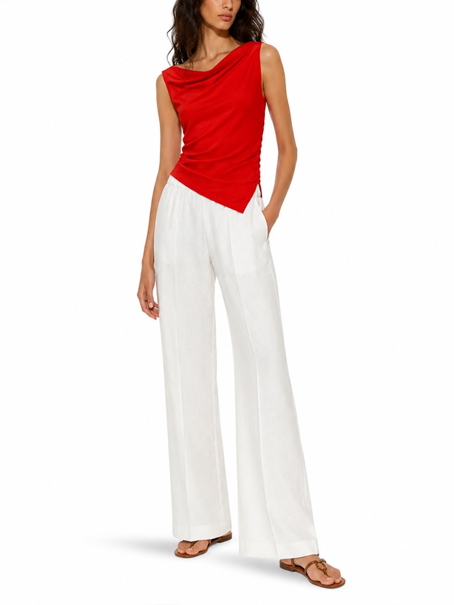 pantalone ampio in lino