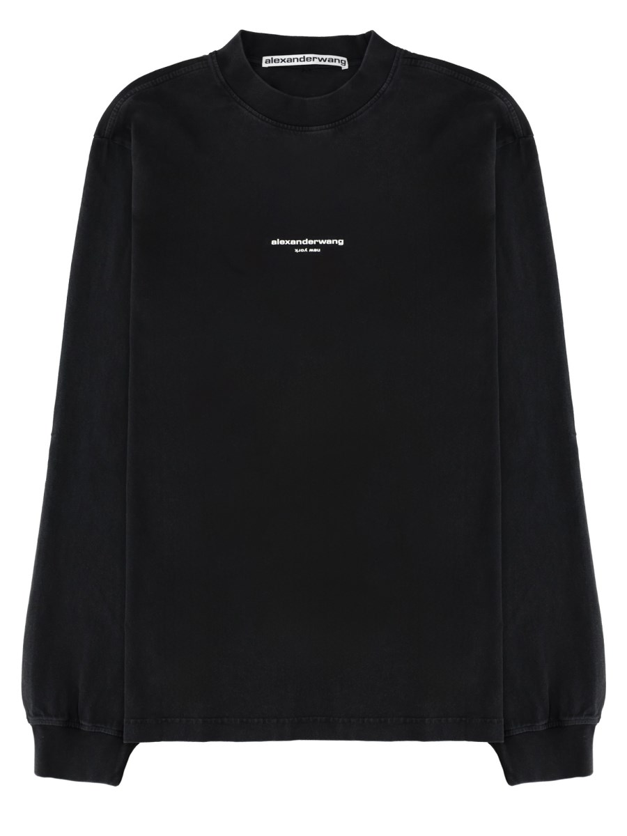 T-SHIRT A MANICA LUNGA CON LOGO