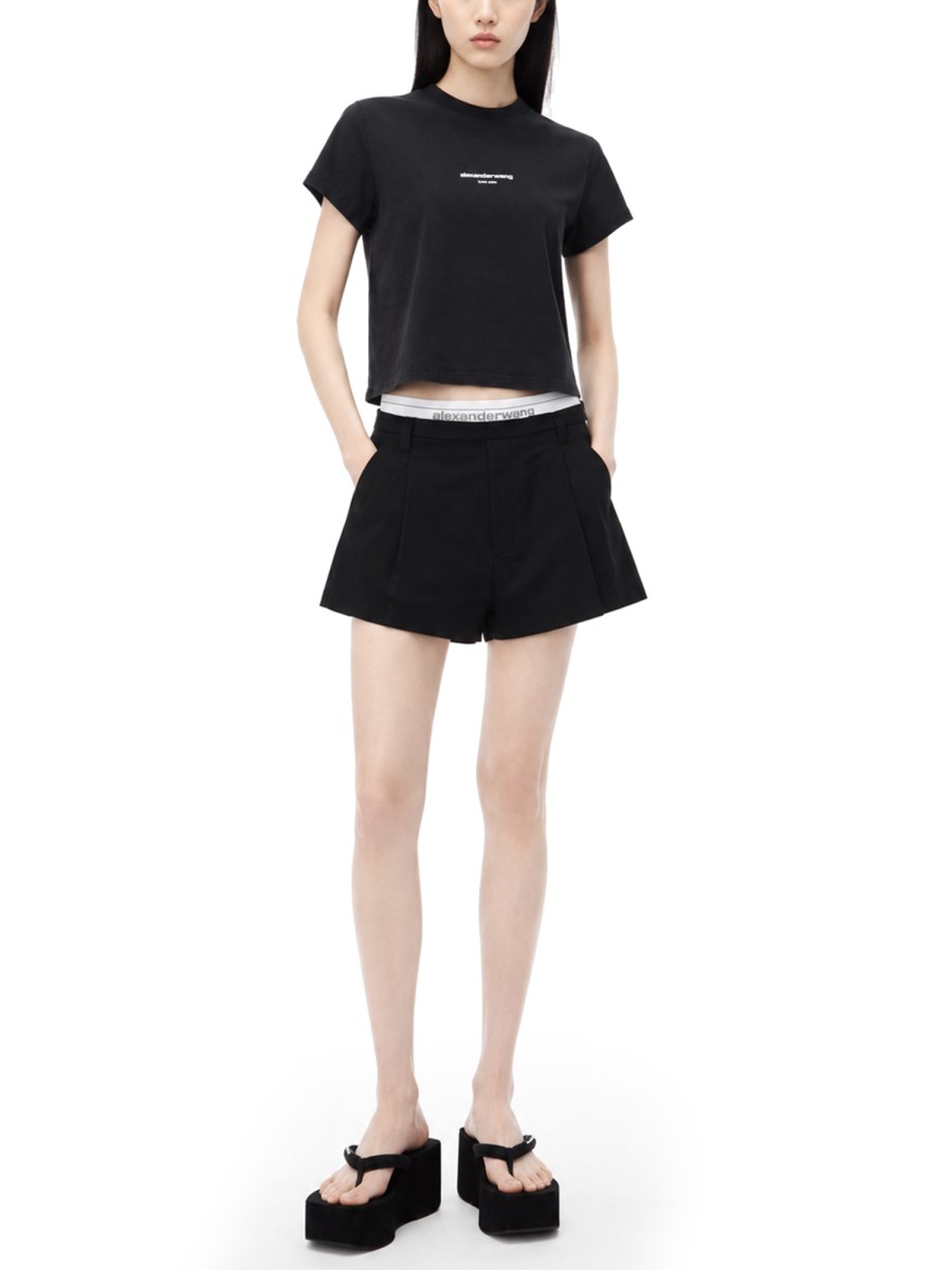 SHORTS CON ELASTICO LOGATO