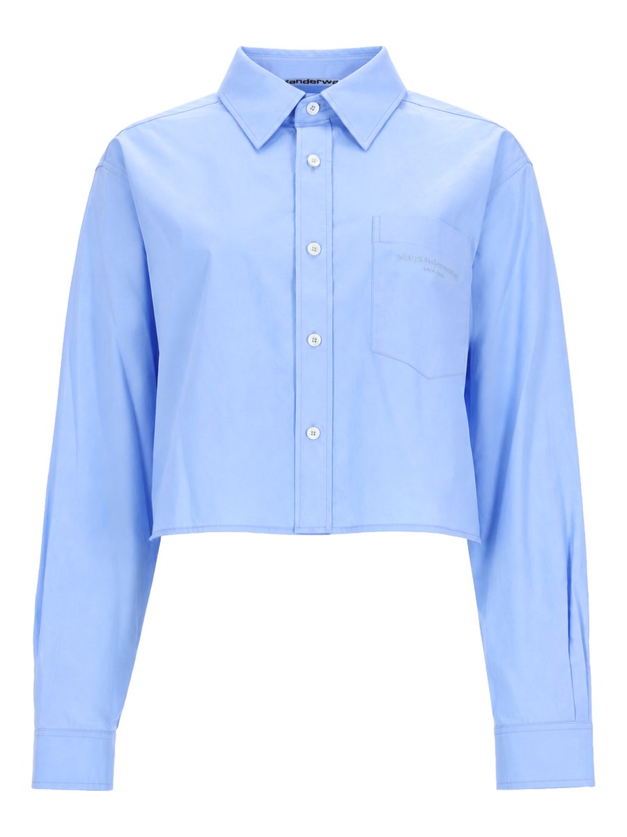 CAMICIA CROP CON LOGO