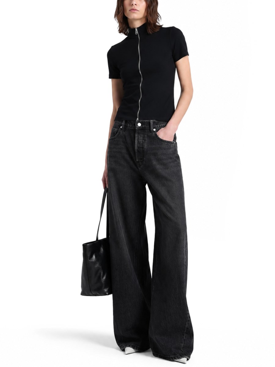 JEANS BLOW UP CON LOGO IN STRASS