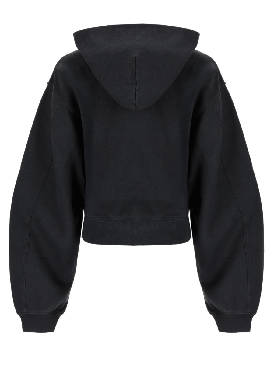 Felpa con Cappuccio e Zip con Logo