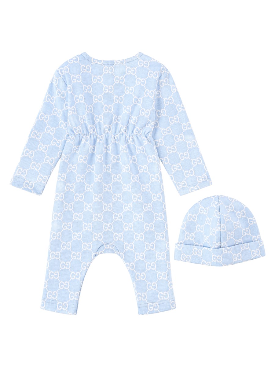 SET TUTINA E CAPPELLINO IN PIQUET DI COTONE GG