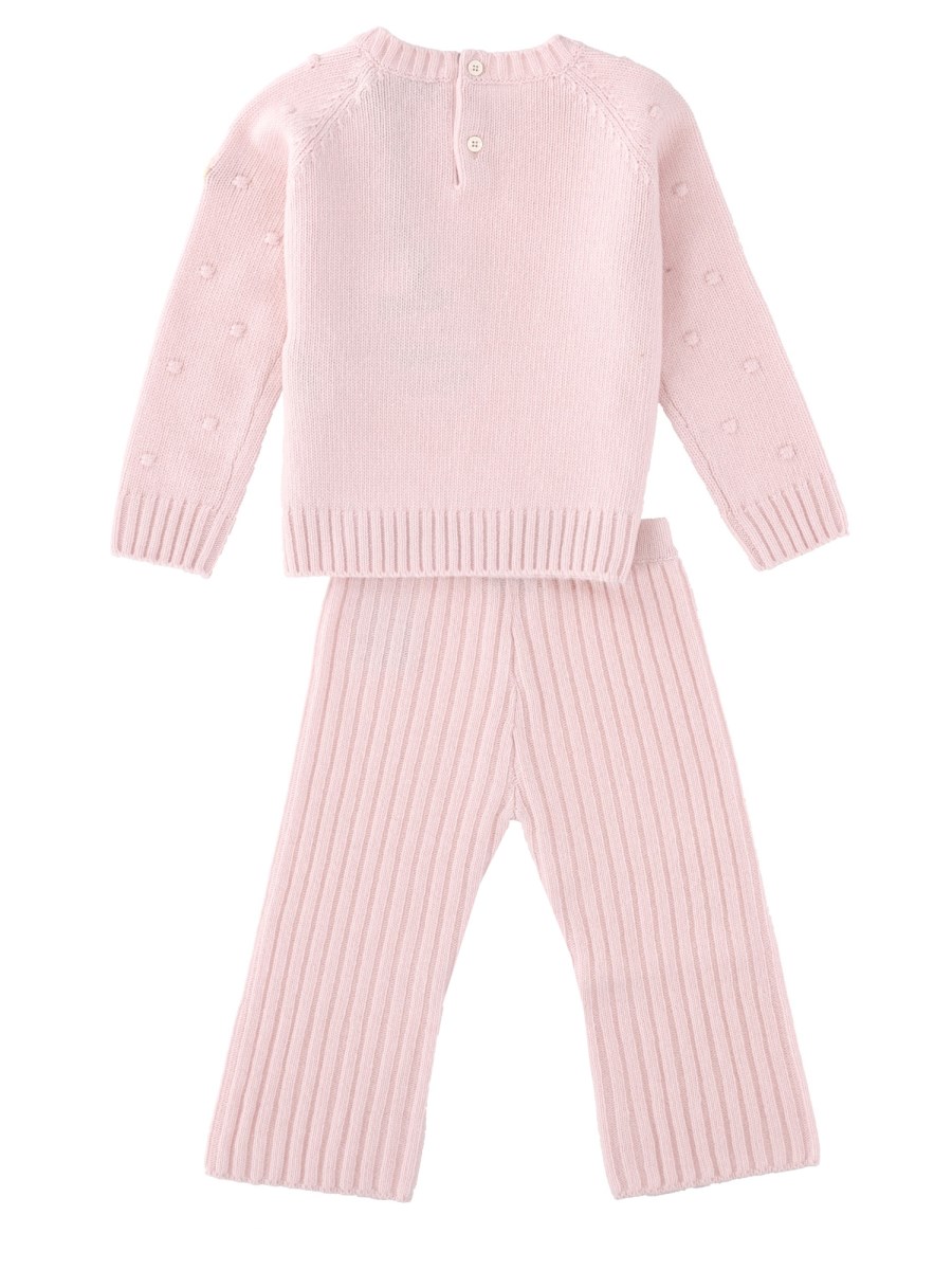 Set maglione e pantalone in misto lana e cashmere