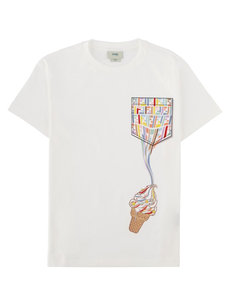 T-SHIRT CON STAMPA GRAFICA DA BAMBINA