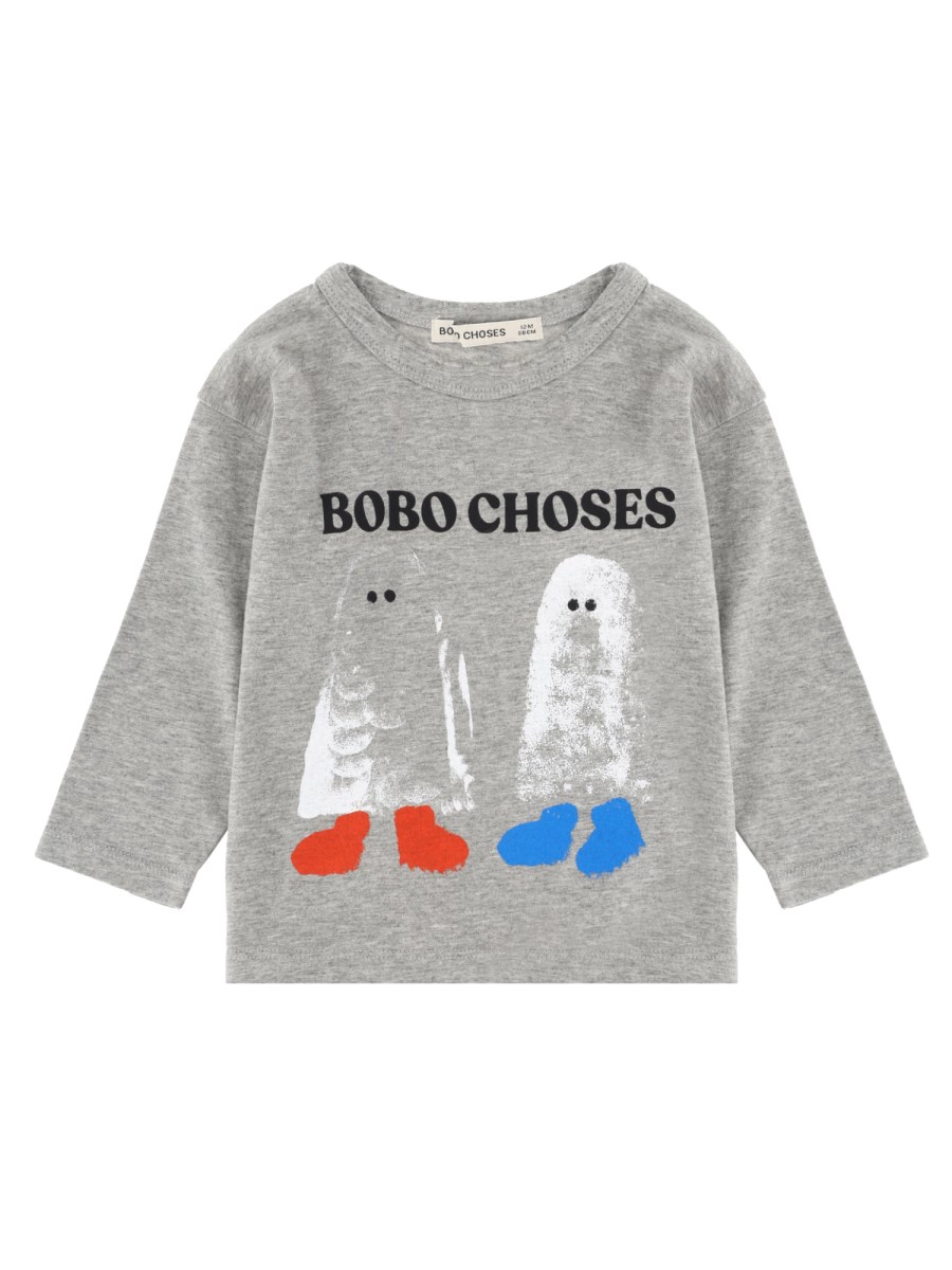 T-shirt a manica lunga con stampa Booty Ghosts