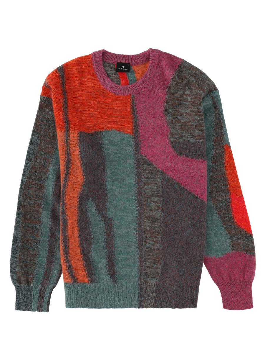 MAGLIA CON MOTIVO FLOREALE GLITCH