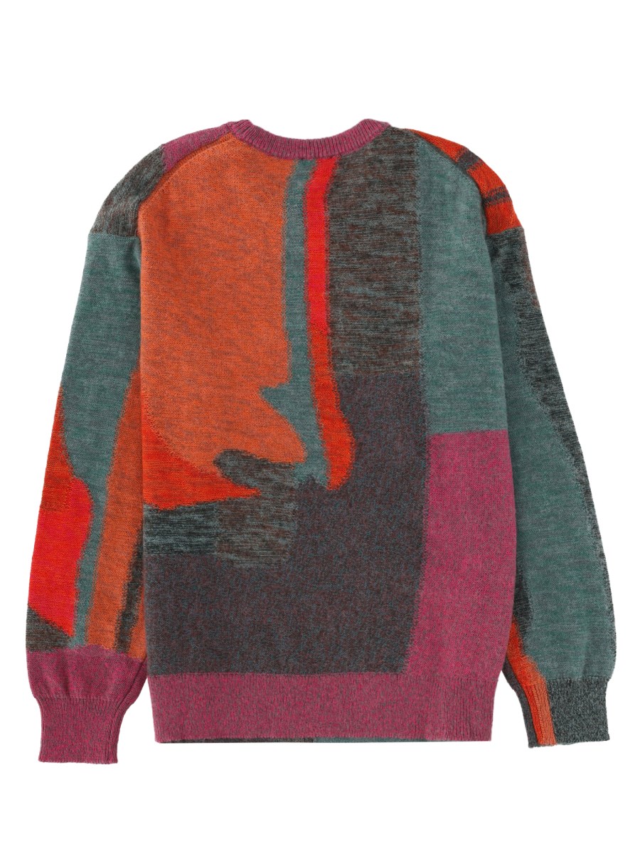 MAGLIA CON MOTIVO FLOREALE GLITCH