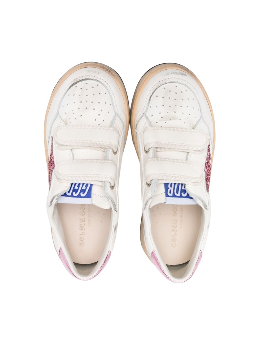 ball star strap leather upper toe strap heel and spur laminated star