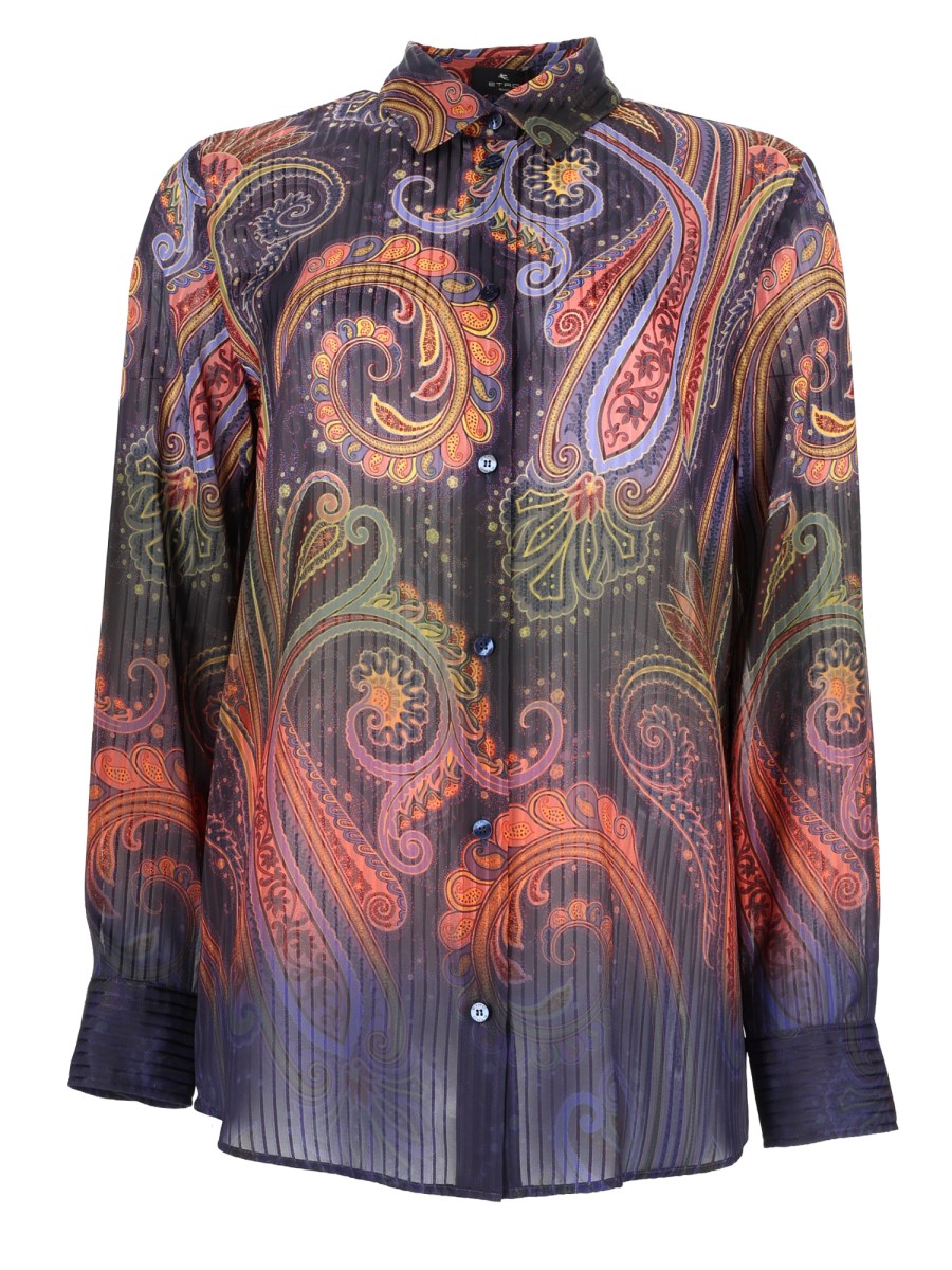 CAMICIA CON STAMPA PAISLEY