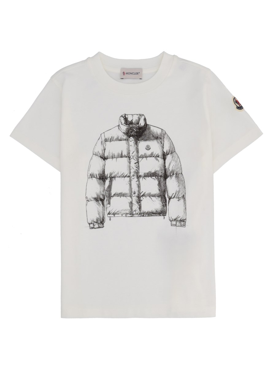 T-SHIRT IN COTONE CON STAMPA PIUMINO