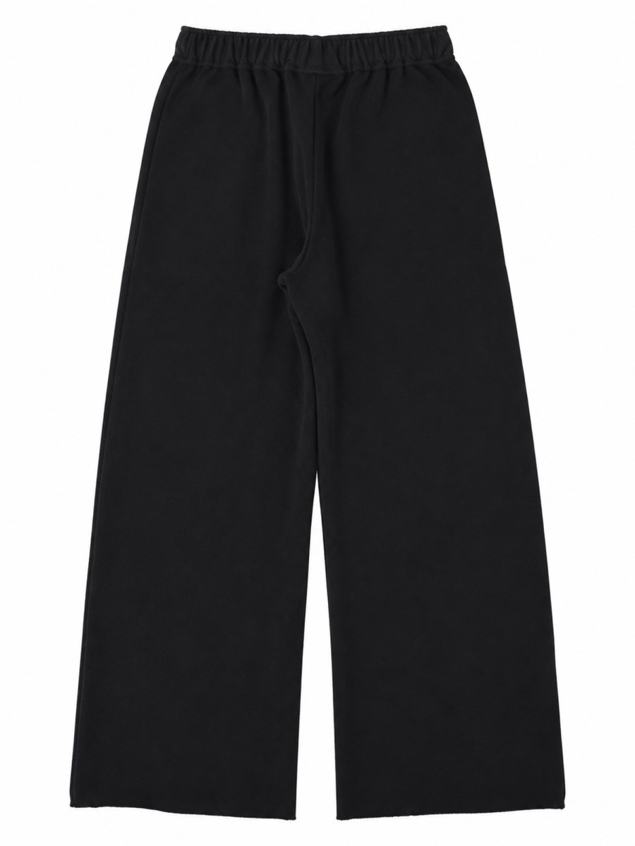 PANTALONE IN FELPA CON LOGO E ICONICA CUCITURA SUL RETRO