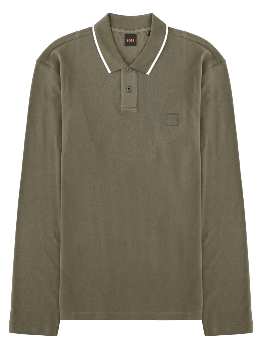 POLO A MANICA LUNGA CON LOGO
