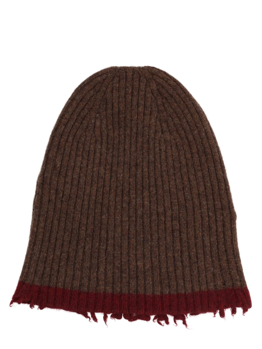 Berretto in Cashmere a Coste