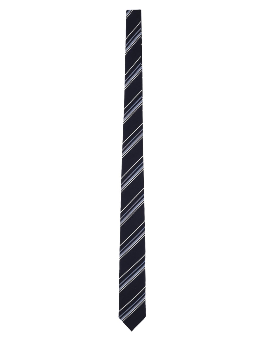 Cravatta Jacquard a Righe Diagonali