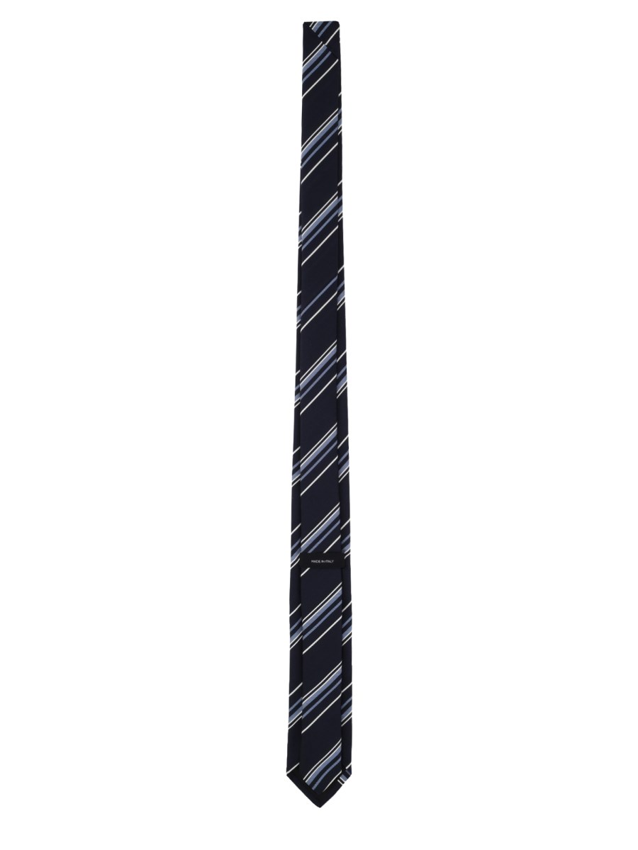 Cravatta Jacquard a Righe Diagonali