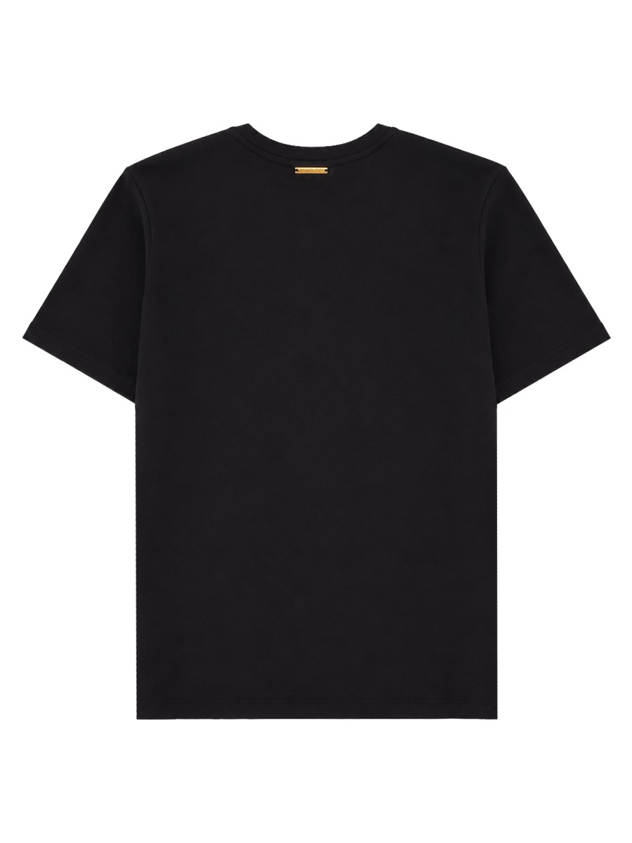 T-SHIRT CON LOGO E STRASS