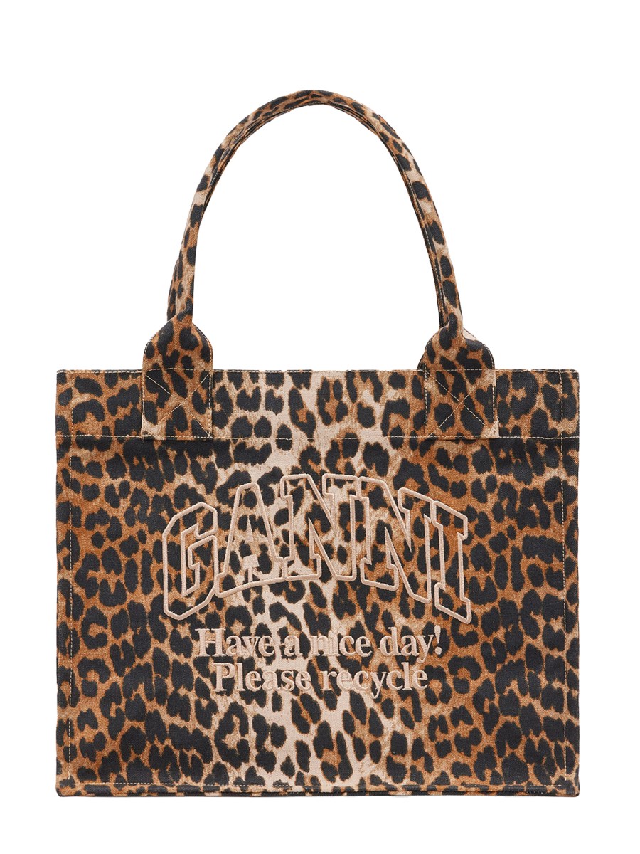 BORSA TOTE LARGE CON LOGO