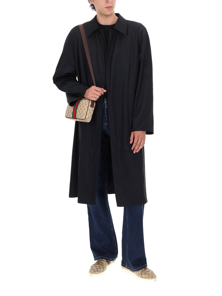 CAPPOTTO IN FAILLE DI COTONE E ACETATO