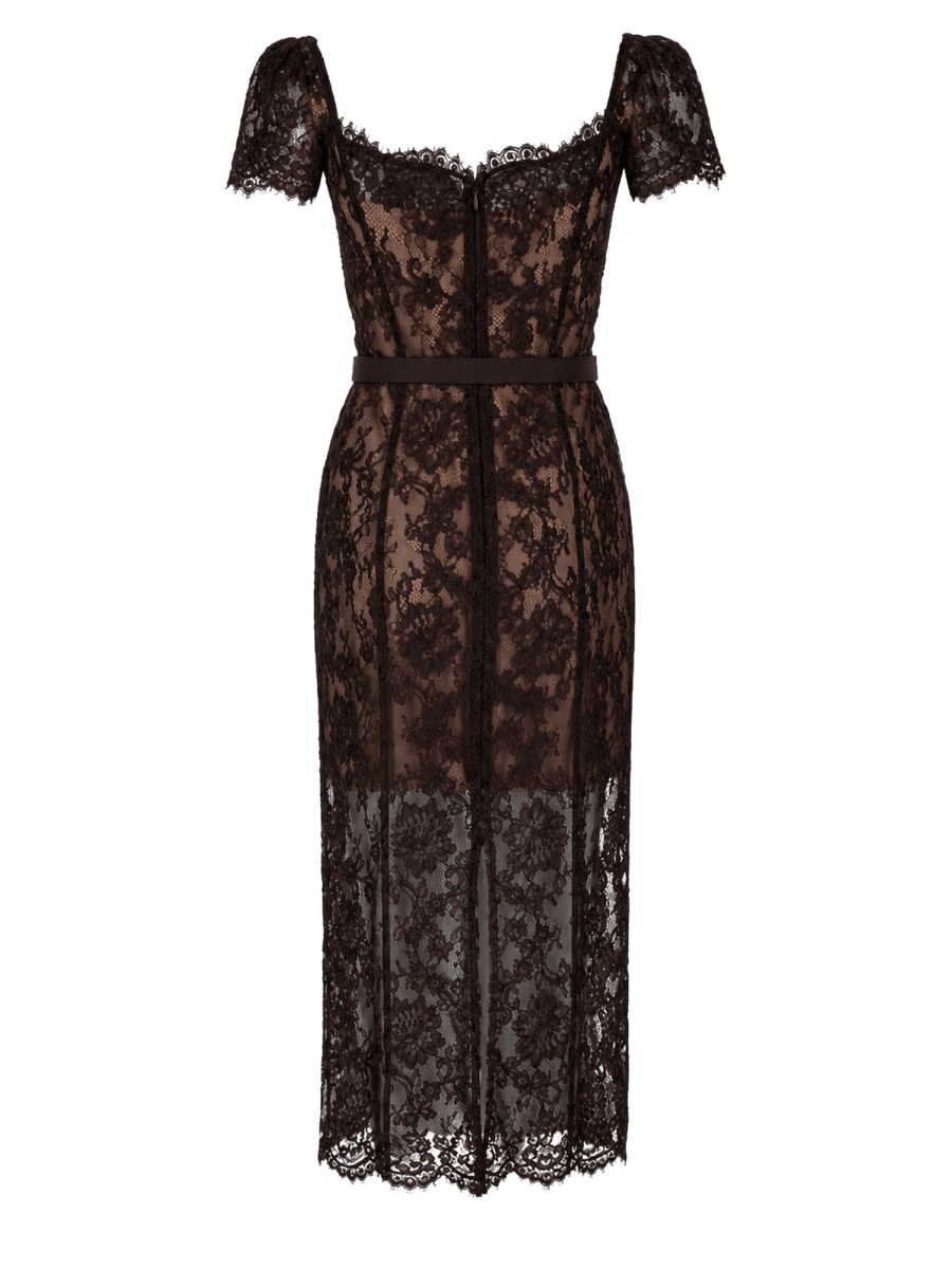 Abito Midi in Pizzo Floreale