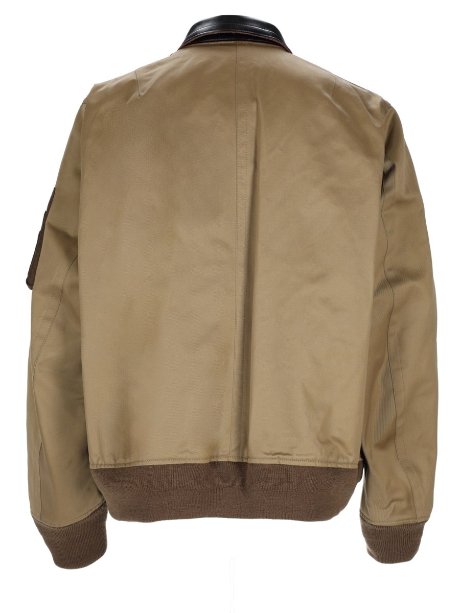 Giacca Blouson In Cotone Con Zip