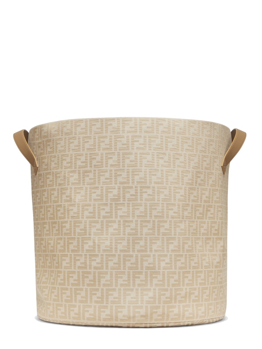 CESTA PORTA GIOCO IN TESSUTO JACQUARD CON LOGO FF ALLOVER