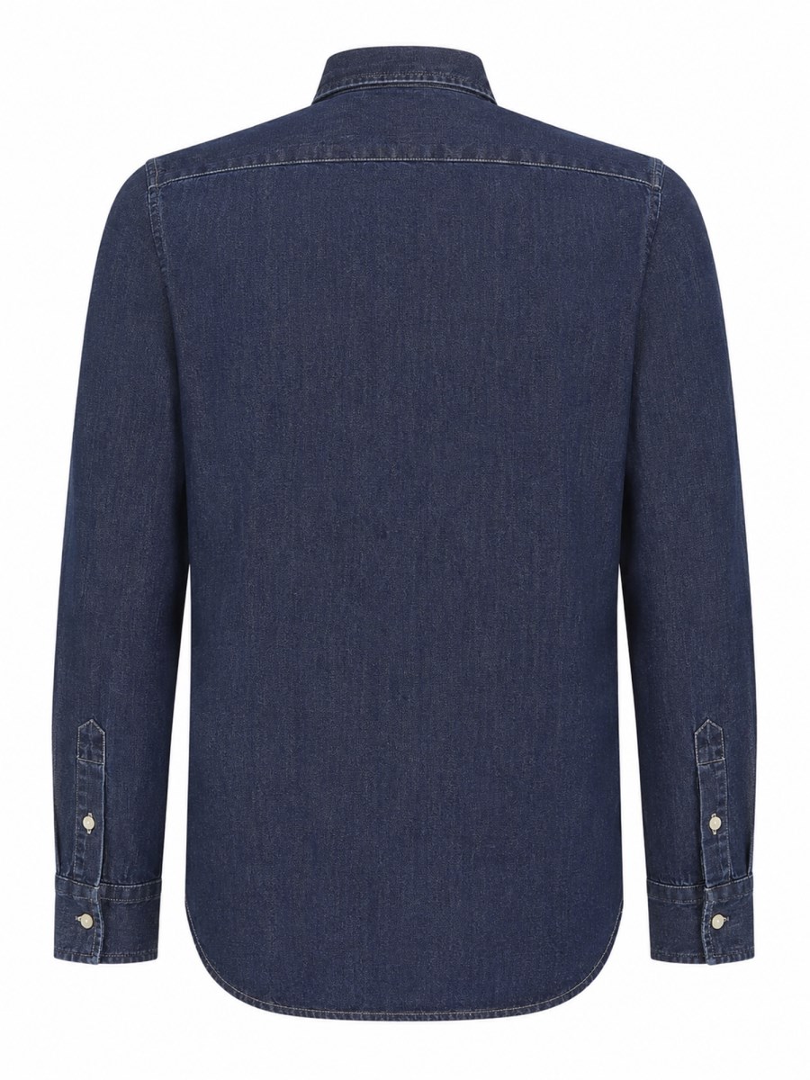 CAMICIA IN DENIM CON LOGO