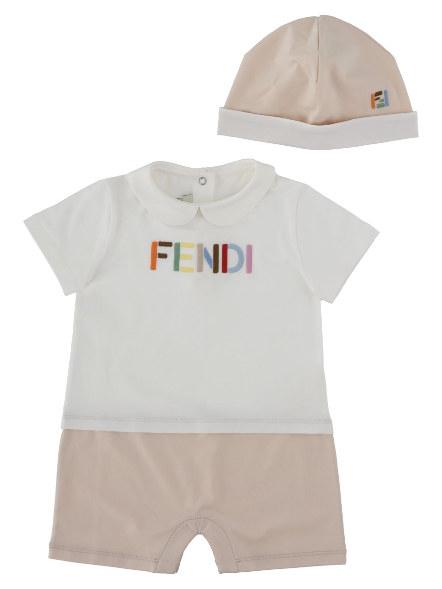 SET TUTINA E CAPPELLINO CON LOGO MULTICOLOR