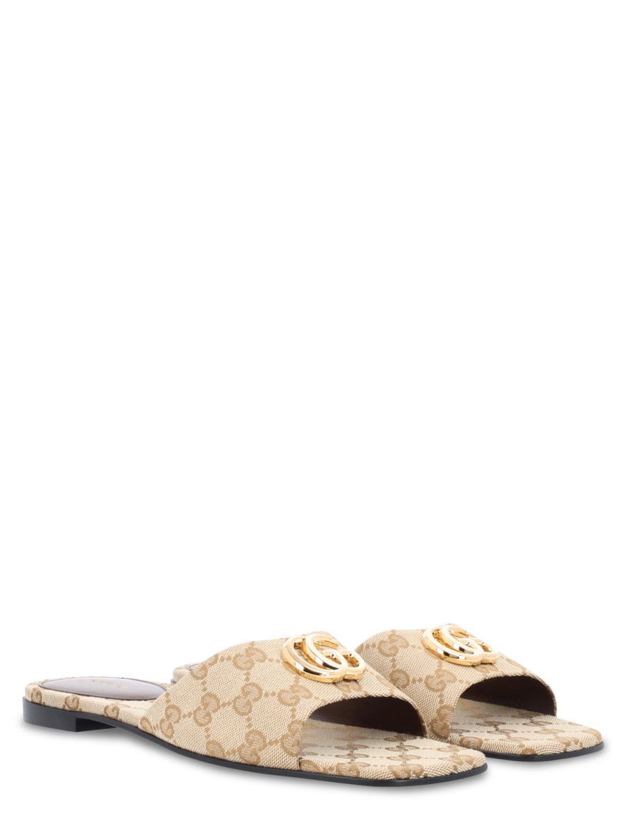 SANDALO SLIDER CON DOPPIA G