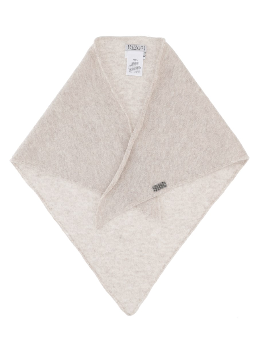 Foulard In Cashmere Con Monile