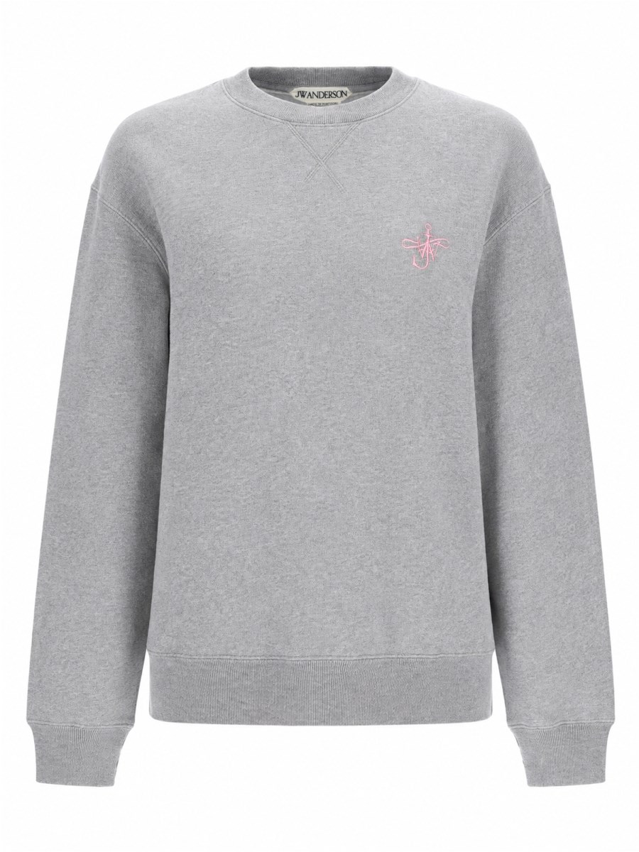 felpa con logo ricamato anchor