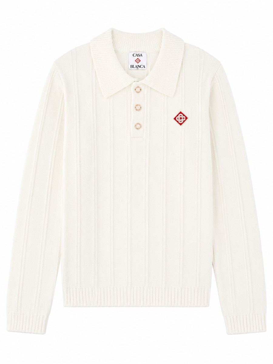 POLO A MANICA LUNGA IN BOUCLÉ 