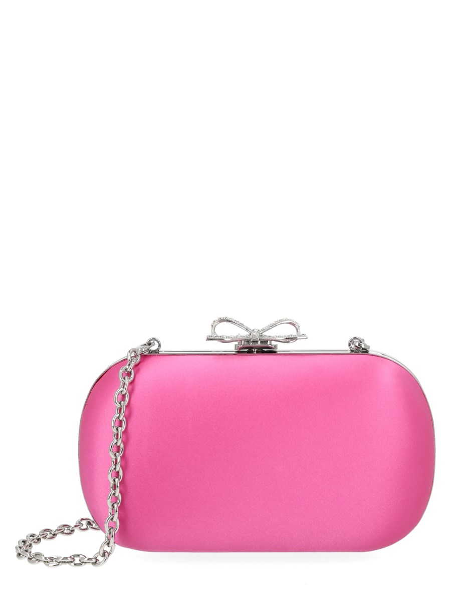 Clutch In Raso Con Fiocco