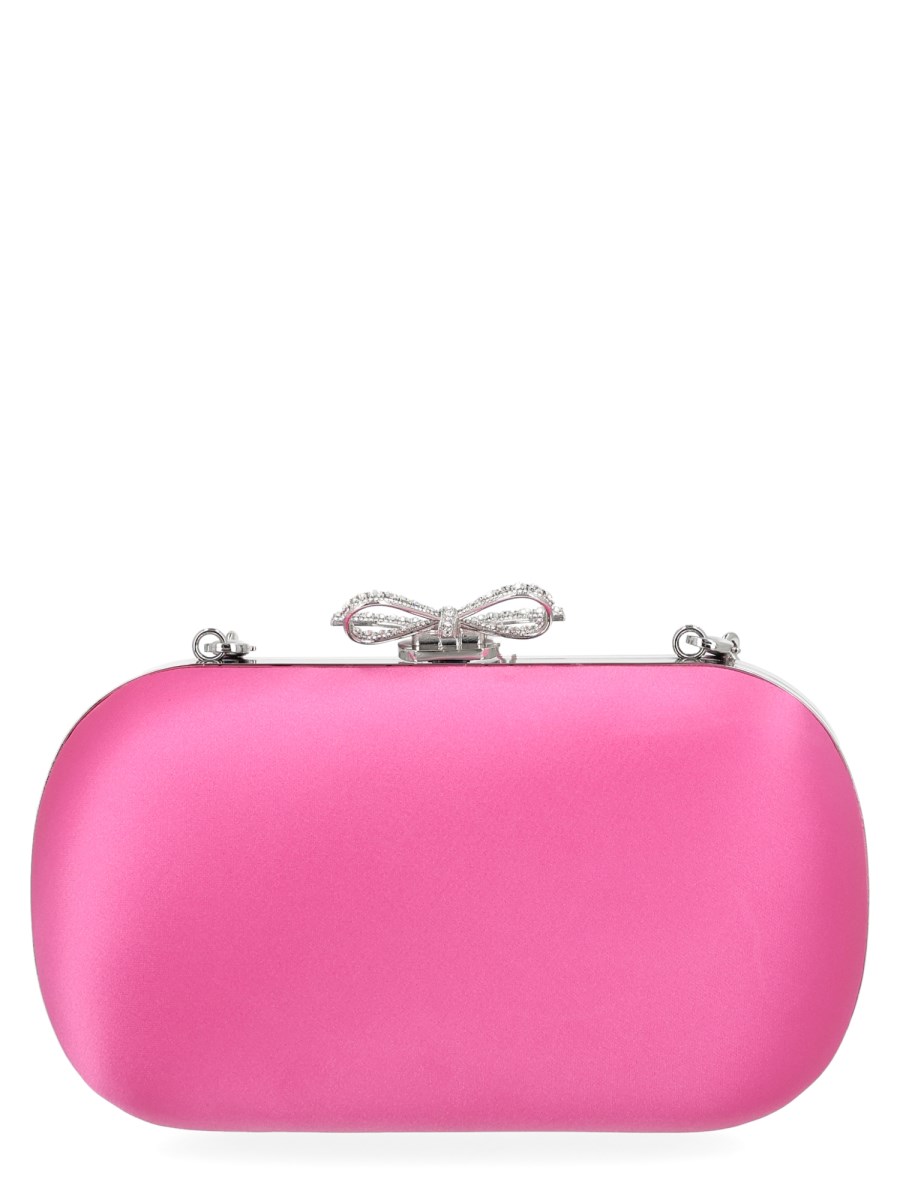Clutch In Raso Con Fiocco