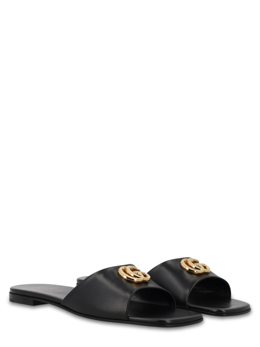 SANDALO SLIDER CON DOPPIA G