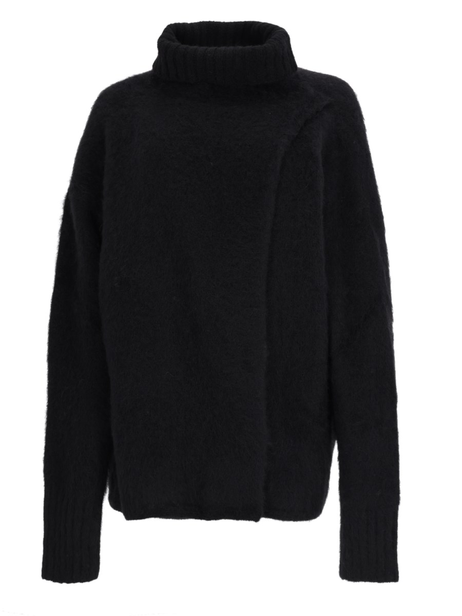 Maglia In Alpaca e Lana a Collo Alto