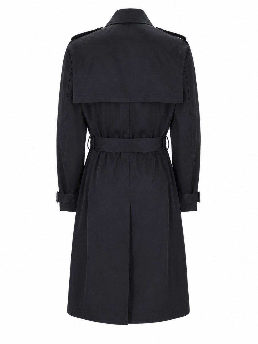 Trench Idrorepellente In Twill Di Cotone
