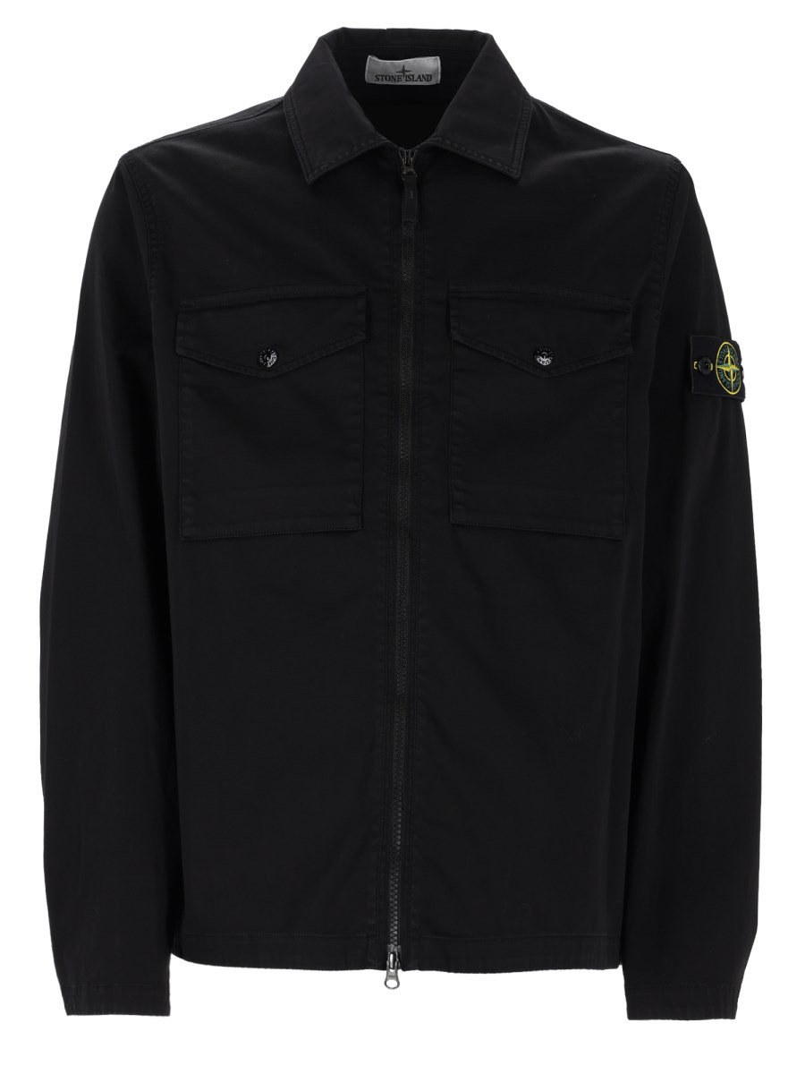 OVERSHIRT CON ZIP E TASCHE SUL PETTO