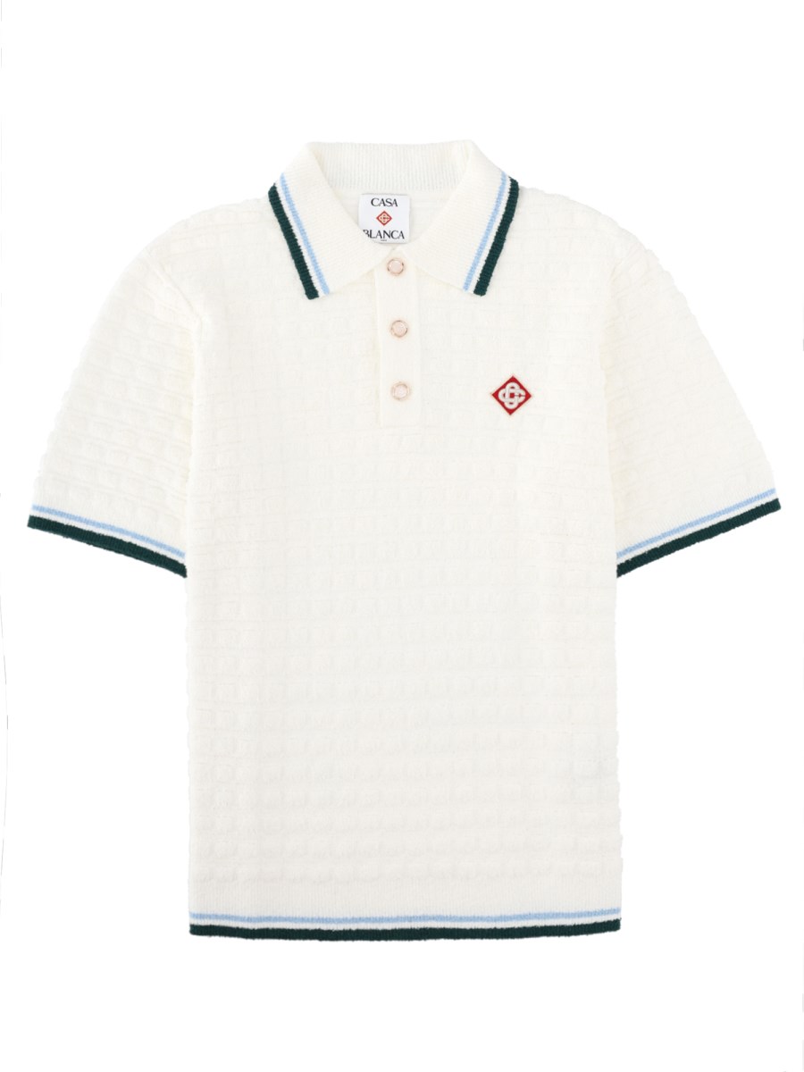 POLO BOUCLÉ CON LOGO