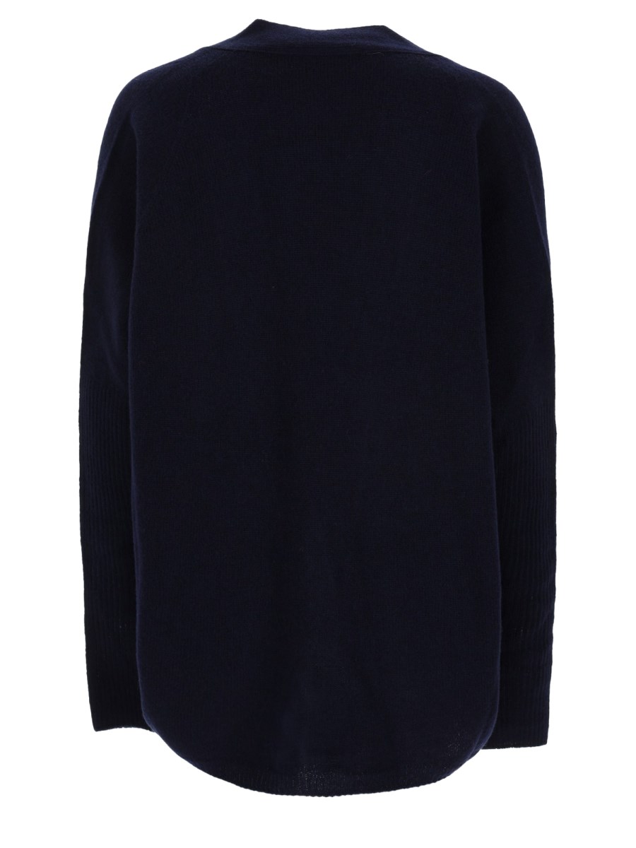Cardigan In Lana Merino e Cashmere